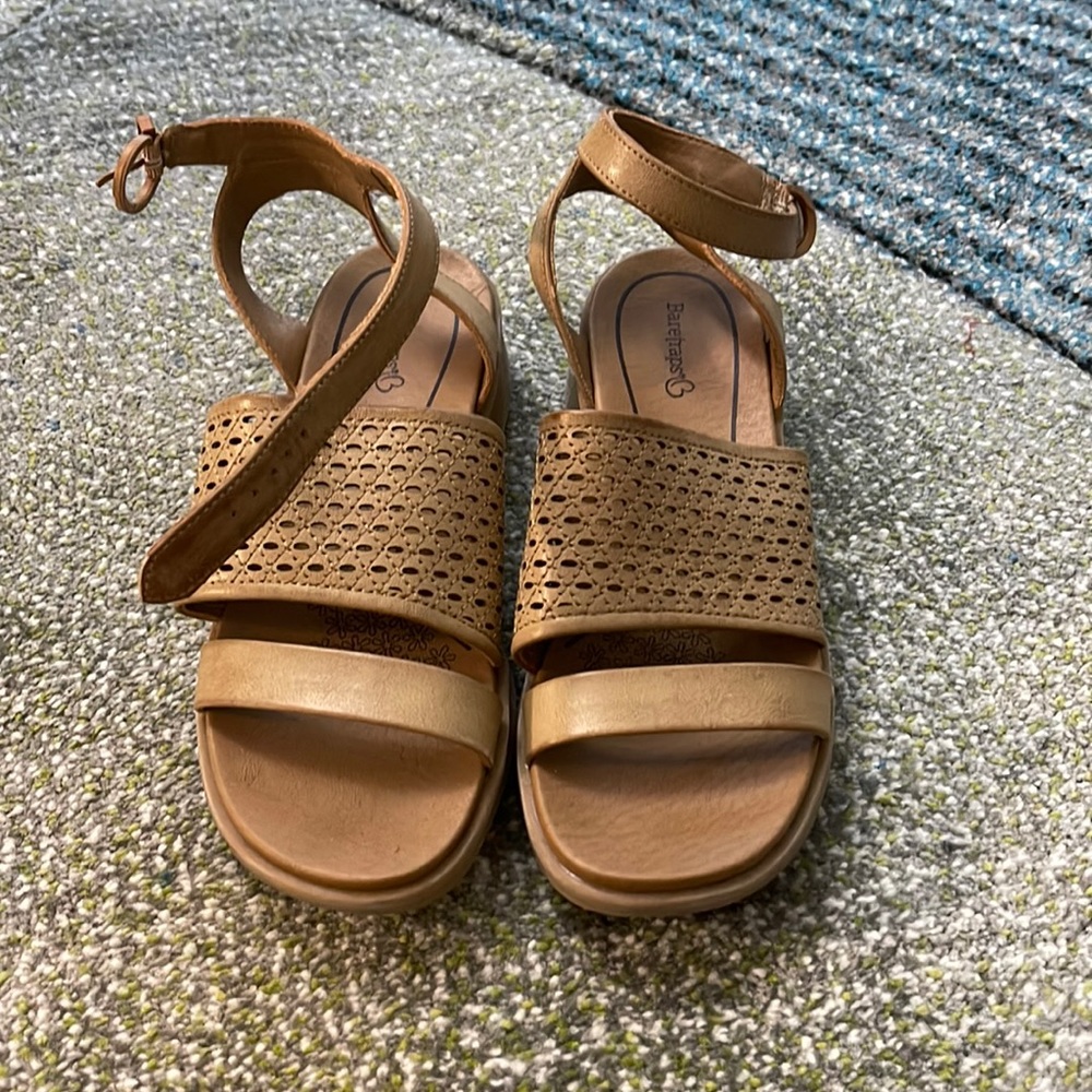 BareTraps tan sandals size 8. Like new condition.